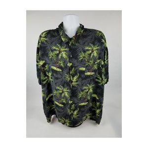 Puritan 3XL Short Sleeve Palm Tree Hawaiian Shirt